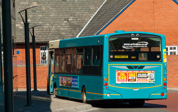 Arriva Wright-bodied VDL bus for Chester at Wrexham, Wales