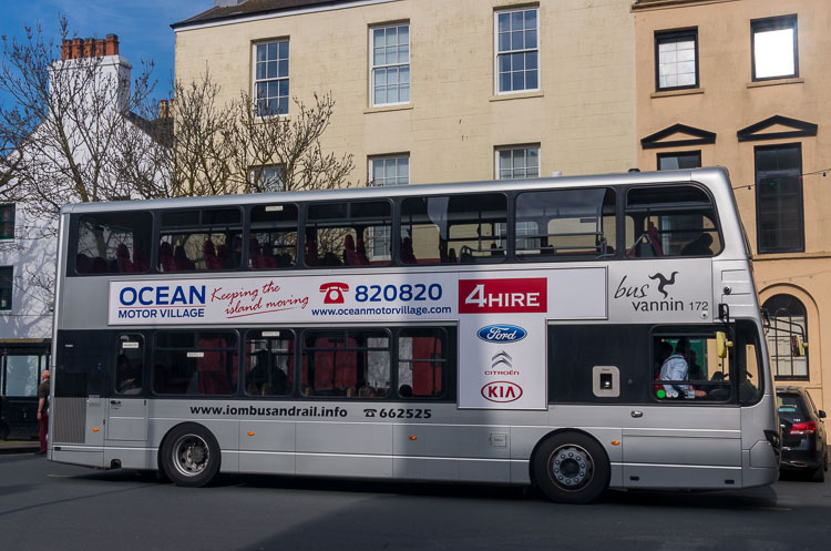 Bus Vannin Double-decker at Castletown, Isle of Man